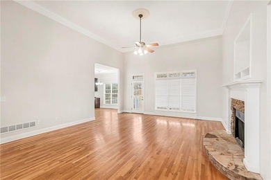 This all-brick home truly checks every box--main-level living on Oak Mountain Championship Golf Club in Georgia - for sale on GolfHomes.com, golf home, golf lot