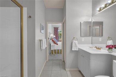 Rare opportunity to acquire a first-floor end unit in the Puesta on Spanish Wells Golf and Country Club in Florida - for sale on GolfHomes.com, golf home, golf lot