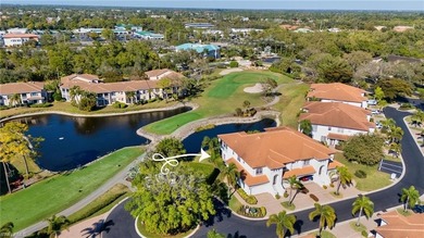 Rare opportunity to acquire a first-floor end unit in the Puesta on Spanish Wells Golf and Country Club in Florida - for sale on GolfHomes.com, golf home, golf lot