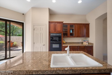Price improvement! Cachet at Las Sendas single story end unit on Las Sendas Golf Club in Arizona - for sale on GolfHomes.com, golf home, golf lot