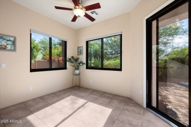 Price improvement! Cachet at Las Sendas single story end unit on Las Sendas Golf Club in Arizona - for sale on GolfHomes.com, golf home, golf lot