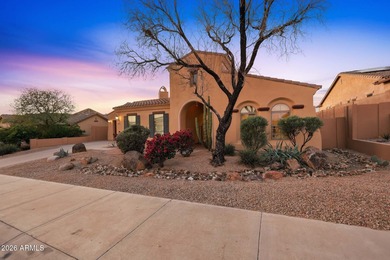 Experience elevated desert living in this exceptional TW Lewis on Estrella Mountain Ranch Golf Course in Arizona - for sale on GolfHomes.com, golf home, golf lot