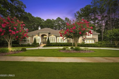 Elegant 4BR/4BA custom home on one of the largest lots in on Berkeley Hall Golf Club in South Carolina - for sale on GolfHomes.com, golf home, golf lot