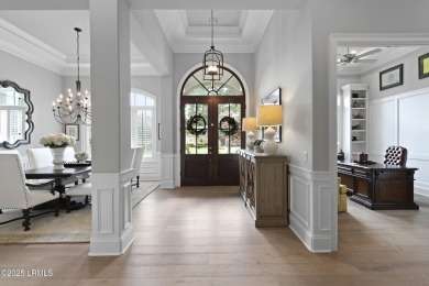 Elegant 4BR/4BA custom home on one of the largest lots in on Berkeley Hall Golf Club in South Carolina - for sale on GolfHomes.com, golf home, golf lot