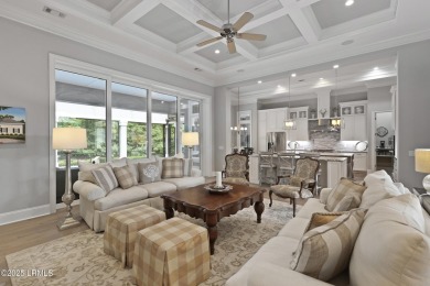 Elegant 4BR/4BA custom home on one of the largest lots in on Berkeley Hall Golf Club in South Carolina - for sale on GolfHomes.com, golf home, golf lot
