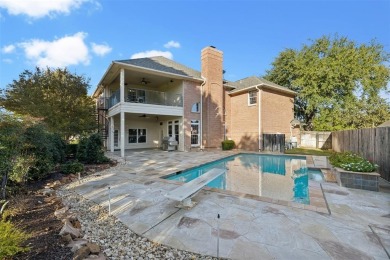 Nestled in a serene cul-de-sac on the 15th fairway of the on The Golf Club at Fossil Creek in Texas - for sale on GolfHomes.com, golf home, golf lot