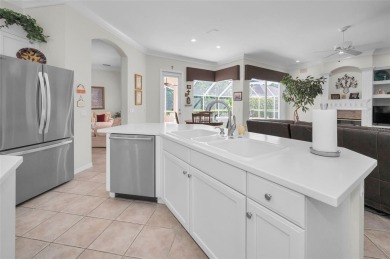 This beautifully maintained 4-bedroom, 3-bath residence is on Lansbrook Golf Club in Florida - for sale on GolfHomes.com, golf home, golf lot