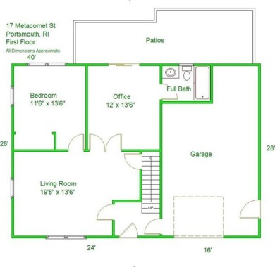 Colonial styled home with 3 beds & 3 baths including a water on Montaup Country Club in Rhode Island - for sale on GolfHomes.com, golf home, golf lot