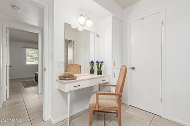 Welcome to this fully furnished charming 2-bedroom Gemini home on Sun City Country Club in Arizona - for sale on GolfHomes.com, golf home, golf lot