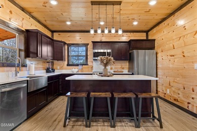 Prime-location luxury STR cabin w/INDOOR POOL, MOVIE THEATER on Sevierville Golf Club in Tennessee - for sale on GolfHomes.com, golf home, golf lot