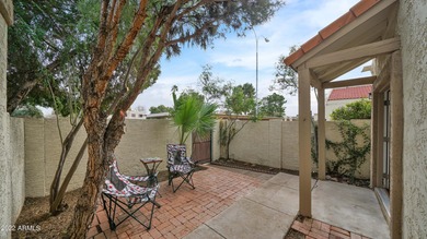 Charming 2 bed 1 bath single level townhome with large east on Scottsdale Silverado Golf Club in Arizona - for sale on GolfHomes.com, golf home, golf lot