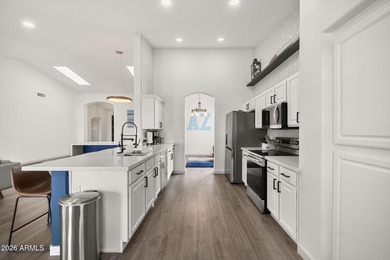 WATERFRONT LIVING in the heart of Oakwood Lakes. This TURN KEY on Ironwood Golf Club in Arizona - for sale on GolfHomes.com, golf home, golf lot