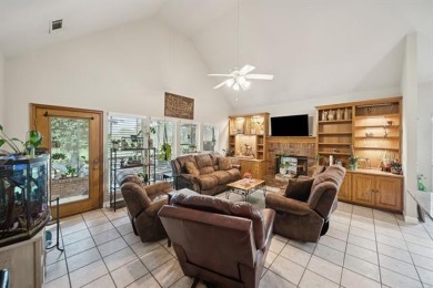 Enjoy the sunset from the back patio overlooking the 18th hole on Battle Creek Golf Course in Oklahoma - for sale on GolfHomes.com, golf home, golf lot