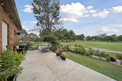 Enjoy the sunset from the back patio overlooking the 18th hole on Battle Creek Golf Course in Oklahoma - for sale on GolfHomes.com, golf home, golf lot