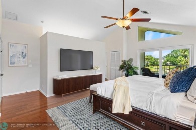 Serene lake views, sunlit living spaces, and a private backyard on Delaire Golf and Country Club in Florida - for sale on GolfHomes.com, golf home, golf lot