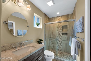 Stunning and distinctive, this extensively remodeled 3BR/3BA + on Saddlebrooke Golf Course in Arizona - for sale on GolfHomes.com, golf home, golf lot