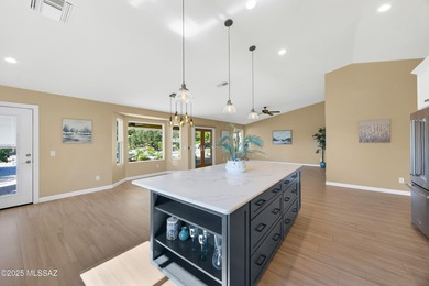 Stunning and distinctive, this extensively remodeled 3BR/3BA + on Saddlebrooke Golf Course in Arizona - for sale on GolfHomes.com, golf home, golf lot