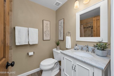 Stunning and distinctive, this extensively remodeled 3BR/3BA + on Saddlebrooke Golf Course in Arizona - for sale on GolfHomes.com, golf home, golf lot