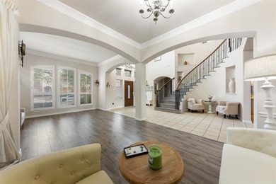 Discover elevated living in this stunning 5-bedroom home in on Lantana Golf Club in Texas - for sale on GolfHomes.com, golf home, golf lot