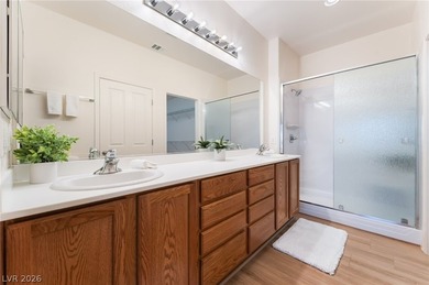 This beautifully maintained home has beautiful views of the golf on Aliante Golf Club in Nevada - for sale on GolfHomes.com, golf home, golf lot