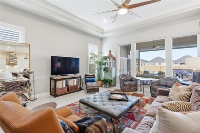 This stunning home is the beautiful sought -out Avalon floor on Wildhorse Golf Club of Robson Ranch in Texas - for sale on GolfHomes.com, golf home, golf lot