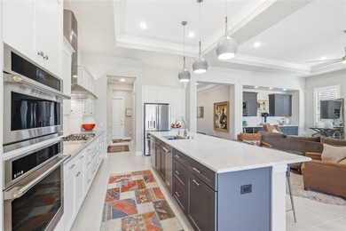 This stunning home is the beautiful sought -out Avalon floor on Wildhorse Golf Club of Robson Ranch in Texas - for sale on GolfHomes.com, golf home, golf lot