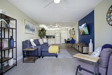 Meticulously remodeled, fully furnished, one bedroom, one bath on Ocean Village Golf Course in Florida - for sale on GolfHomes.com, golf home, golf lot