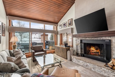 A much sought-after top floor, three bedroom Villa with a garage on The Snowmass Club in Colorado - for sale on GolfHomes.com, golf home, golf lot