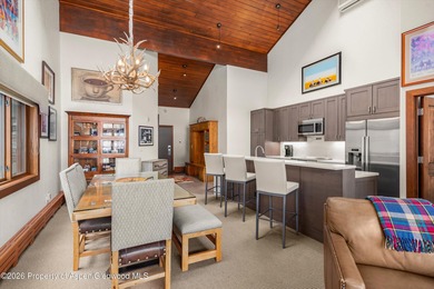 A much sought-after top floor, three bedroom Villa with a garage on The Snowmass Club in Colorado - for sale on GolfHomes.com, golf home, golf lot