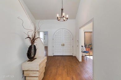 Welcome home to a serene golf frontage retreat in gated Biltmore on Arizona Biltmore Golf and Country Club in Arizona - for sale on GolfHomes.com, golf home, golf lot