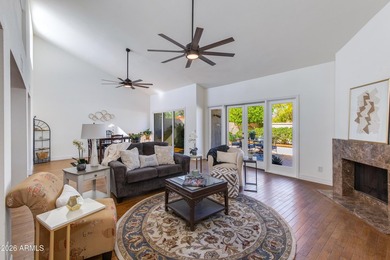 Welcome home to a serene golf frontage retreat in gated Biltmore on Arizona Biltmore Golf and Country Club in Arizona - for sale on GolfHomes.com, golf home, golf lot