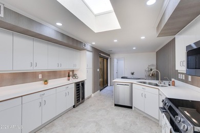 Welcome home to a serene golf frontage retreat in gated Biltmore on Arizona Biltmore Golf and Country Club in Arizona - for sale on GolfHomes.com, golf home, golf lot