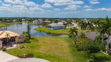 You'll enjoy lakefront water views when you build on this on Burnt Store Golf Club in Florida - for sale on GolfHomes.com, golf home, golf lot
