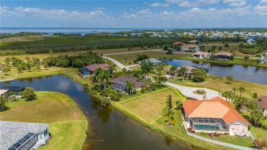 You'll enjoy lakefront water views when you build on this on Burnt Store Golf Club in Florida - for sale on GolfHomes.com, golf home, golf lot