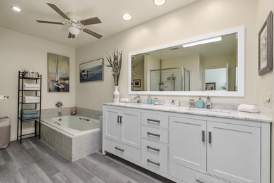 Stunning panoramic views of the southwest mountains overlooking on Rancho Las Palmas Country Club in California - for sale on GolfHomes.com, golf home, golf lot