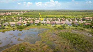 This 2022 built home sits on the preserve with incredible views on Ibis Golf and Country Club in Florida - for sale on GolfHomes.com, golf home, golf lot