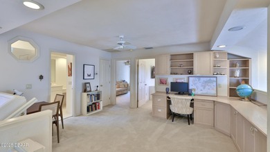 Contemporary, two story brick home has elegance and style on Spruce Creek Golf Club in Florida - for sale on GolfHomes.com, golf home, golf lot