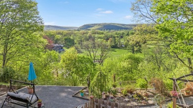 Perched on a hilltop overlooking a breathtaking scenic view of on Port Jervis Country Club in New York - for sale on GolfHomes.com, golf home, golf lot