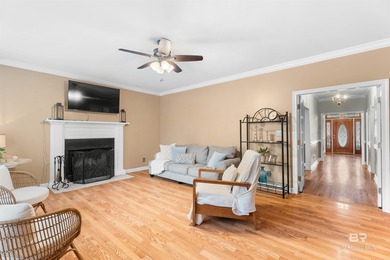 This classic Southern house sits on a corner lot in the heart of on Lake Forest Yacht and Country Club in Alabama - for sale on GolfHomes.com, golf home, golf lot