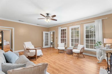 This classic Southern house sits on a corner lot in the heart of on Lake Forest Yacht and Country Club in Alabama - for sale on GolfHomes.com, golf home, golf lot