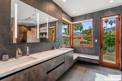 Sweeping panoramic mountain views in South Palm Springs. 2727 on Tahquitz Creek Golf Resort in California - for sale on GolfHomes.com, golf home, golf lot