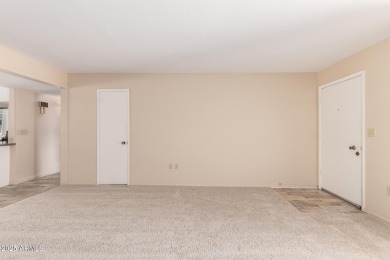 Discover Sun City Living in this charming 2-bed, 2-bath Gemini on Sun City Lakes West and East in Arizona - for sale on GolfHomes.com, golf home, golf lot