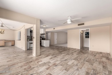 Discover Sun City Living in this charming 2-bed, 2-bath Gemini on Sun City Lakes West and East in Arizona - for sale on GolfHomes.com, golf home, golf lot