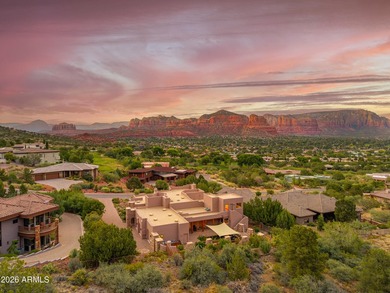 Perching above the valley of the Sedona Golf Resort and the on Sedona Golf Resort in Arizona - for sale on GolfHomes.com, golf home, golf lot