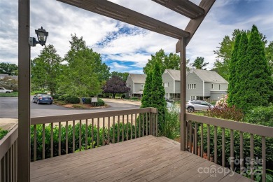 You must see this light-filled, two-story end unit condo at The on Black Mountain Golf Course in North Carolina - for sale on GolfHomes.com, golf home, golf lot