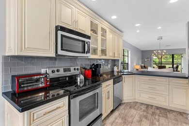 Enjoy sweeping South Course views from this renovated on Hunters Run Golf and Country Club in Florida - for sale on GolfHomes.com, golf home, golf lot