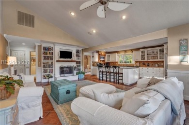 Nestled in Palmetto Dunes, this stunning 5-bedroom, 4.5-bath on Palmetto Dunes Golf Course and Resort in South Carolina - for sale on GolfHomes.com, golf home, golf lot