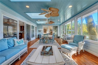 Nestled in Palmetto Dunes, this stunning 5-bedroom, 4.5-bath on Palmetto Dunes Golf Course and Resort in South Carolina - for sale on GolfHomes.com, golf home, golf lot