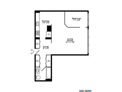 Fully renovated studio with separate den/sleeping area on Sydney R. Marovitz Golf Course in Illinois - for sale on GolfHomes.com, golf home, golf lot