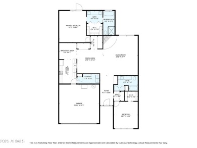 Single-level, move-in ready Townhouse with desirable split floor on McCormick Ranch Golf Club in Arizona - for sale on GolfHomes.com, golf home, golf lot